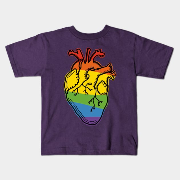 Free Heart Kids T-Shirt by Word's Lab